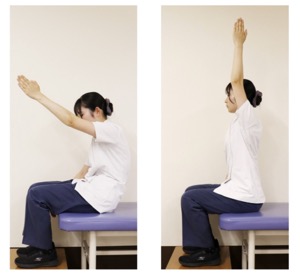 骨盤の後傾と前傾の例（座位）