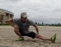 正しい深い伸脚