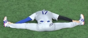 お手本例1 開脚前屈