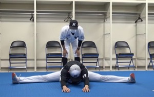 お手本例2 開脚前屈