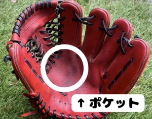 グローブの型を作る様子