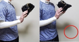 拍手のゾーンで構える様子1