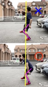 ヒザとつま先の位置参考画像